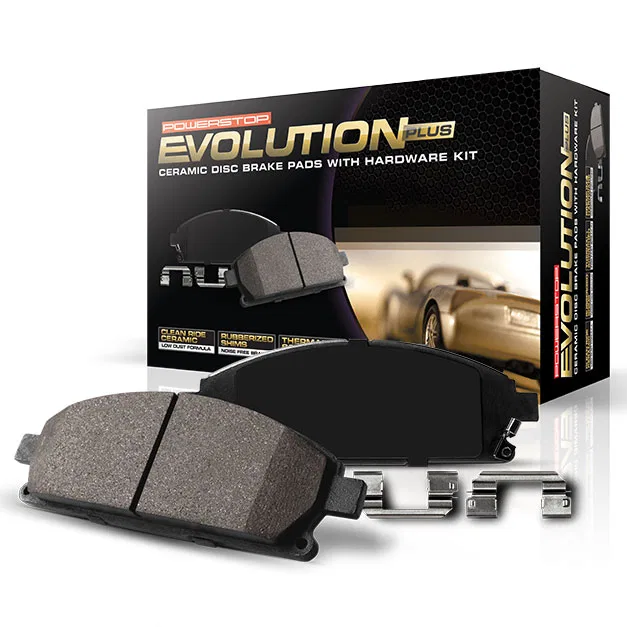 17-1589 – POWERSTOP Brake Pad, FMSI Number D1589 Ceramic Brake Pads Set Of 4 With Stainless Steel Hardware